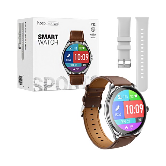 Hoco Smartwatch Y22 1.43" (Call Version) Silver